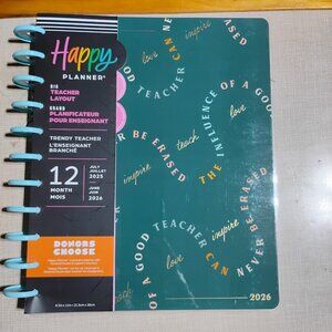 New Happy Planner Trendy Teacher 12-Month Dated Planner July 2025-June 2026